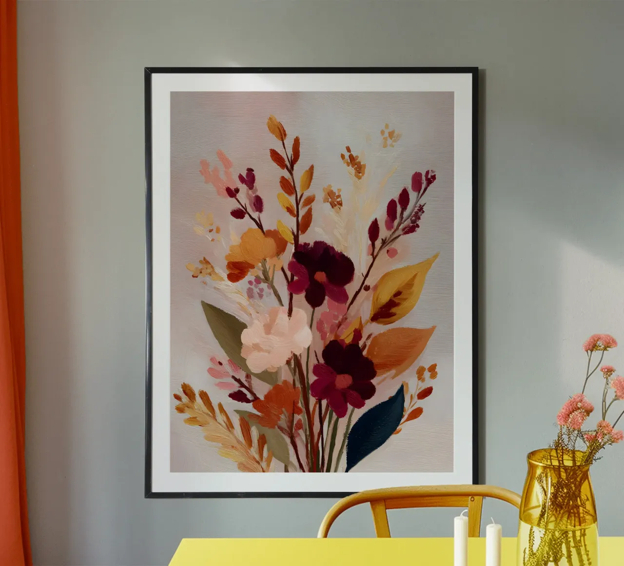 Rustic Autumn Bouquet carta hahnemühle da Gypsy Galleria