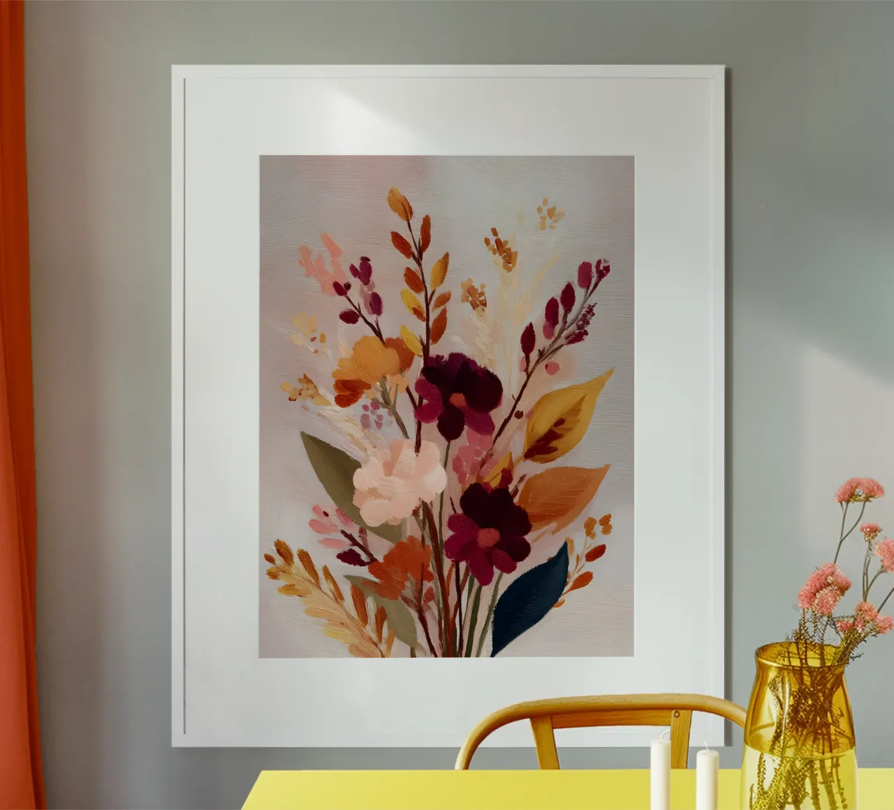 Rustic Autumn Bouquet carta hahnemühle da Gypsy Galleria