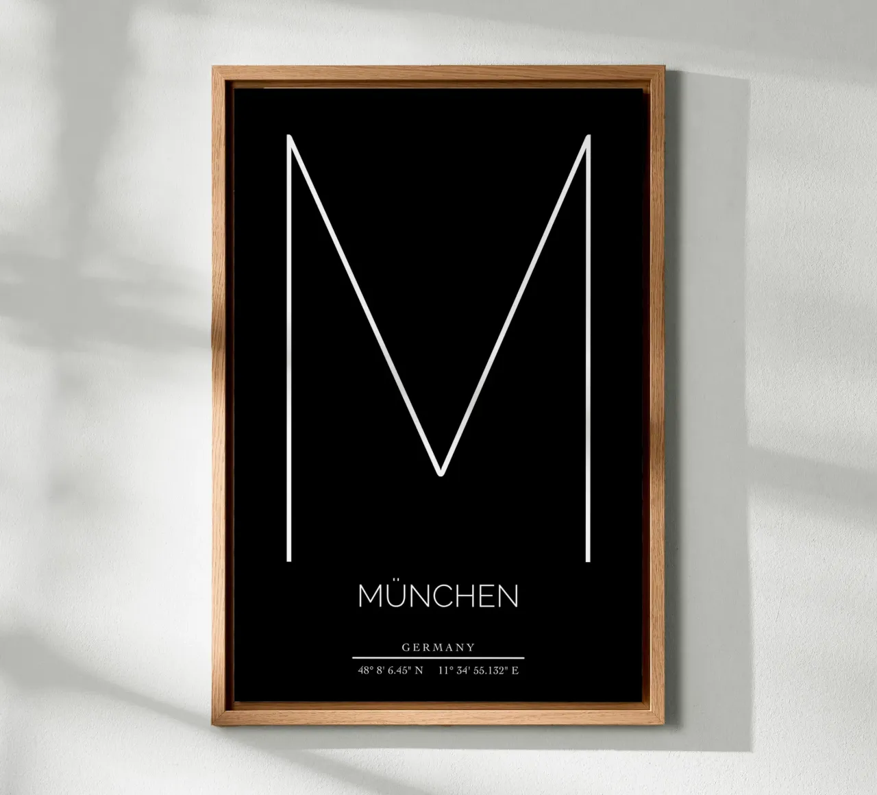 MÜNCHEN -  black canvas by CityLights