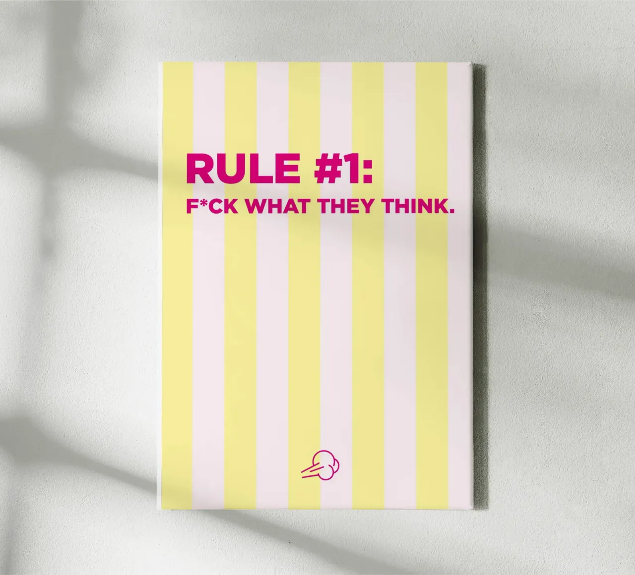 F*ck what they think. tela da Art Fart