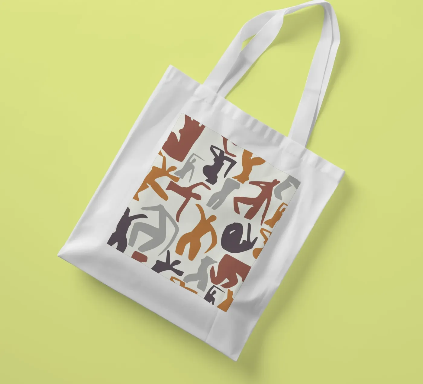 Figurative pattern tote bag by Little Dean