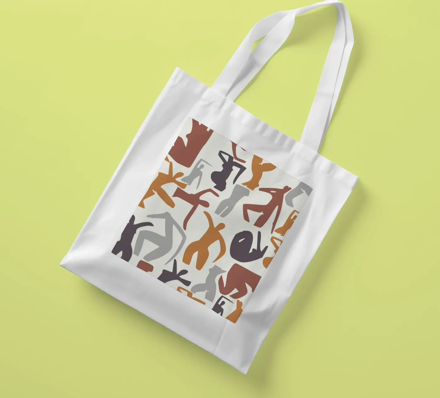 Figurative pattern tote bag by Little Dean