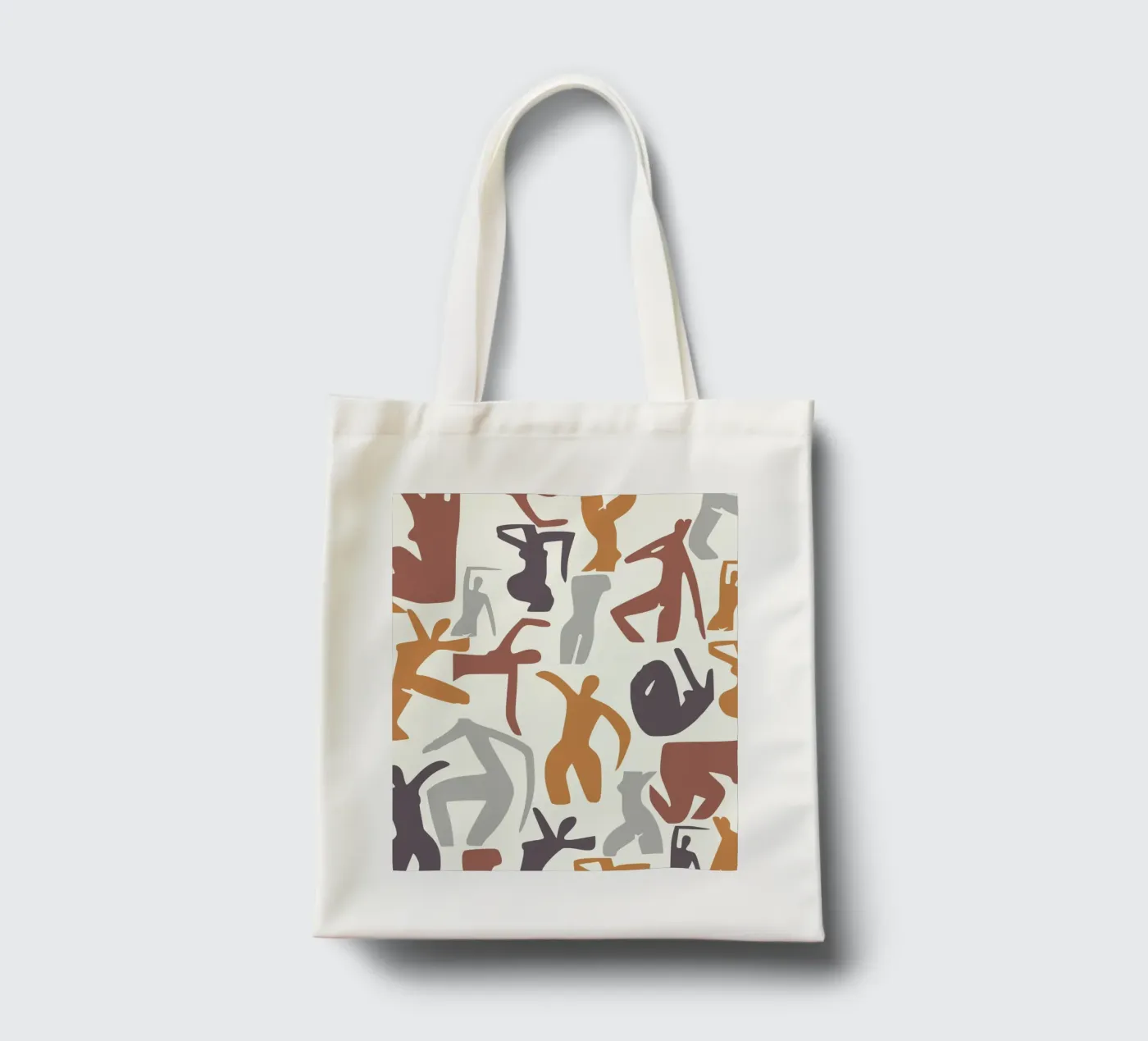 Figurative pattern tote bag by Little Dean