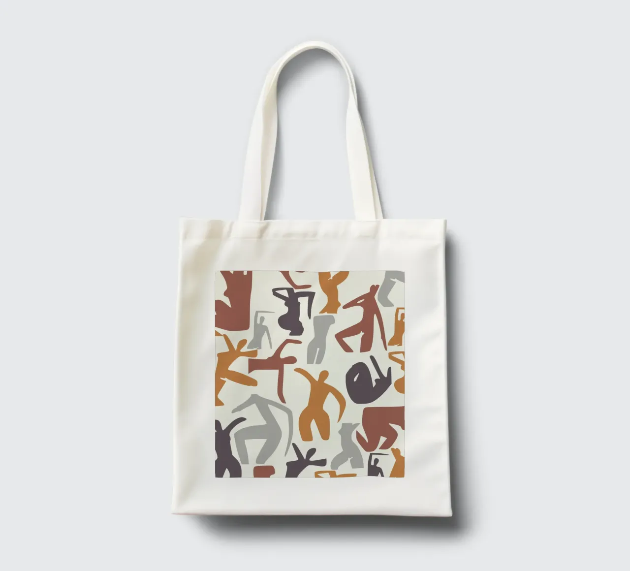 Figurative pattern tote bag by Little Dean