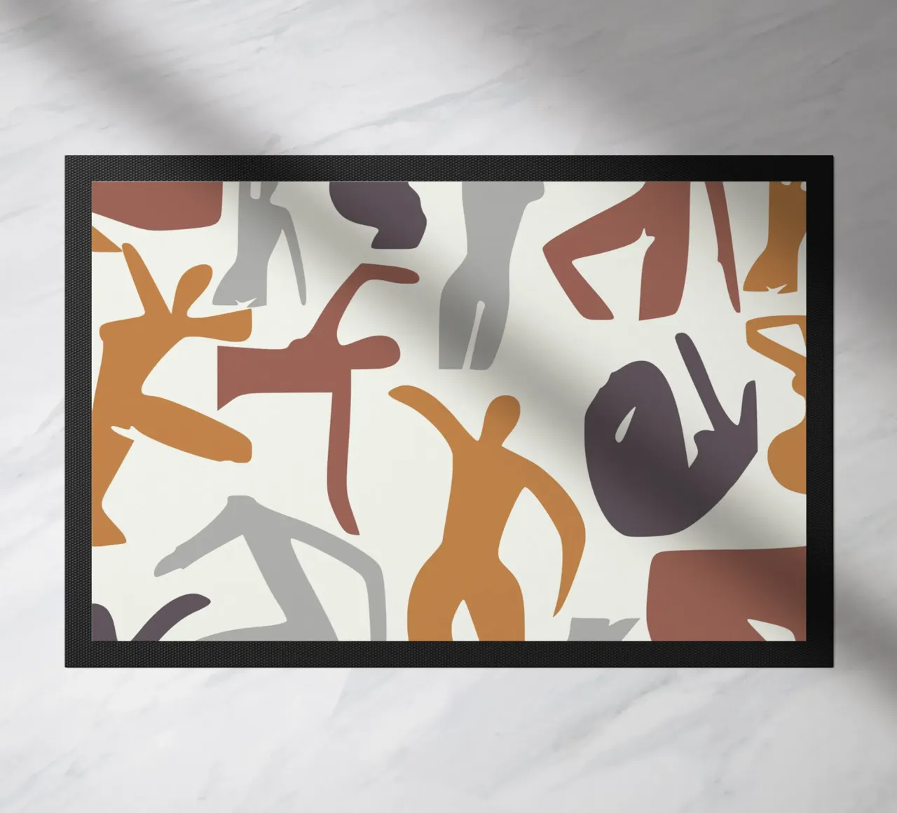 Figurative pattern doormat by Little Dean