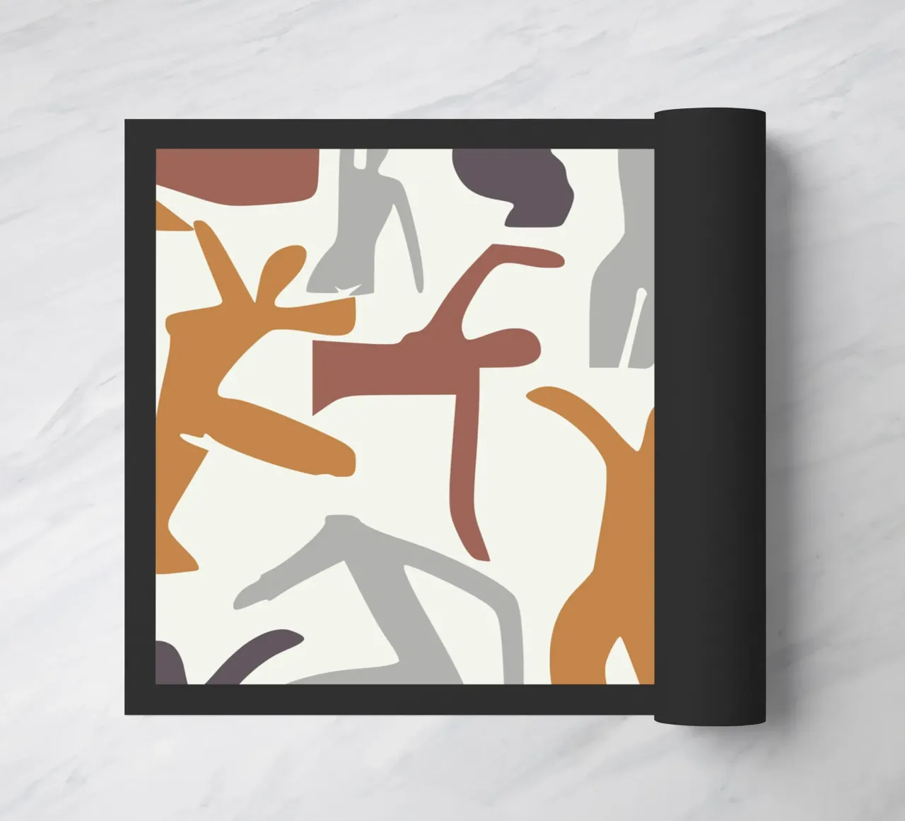 Figurative pattern doormat by Little Dean