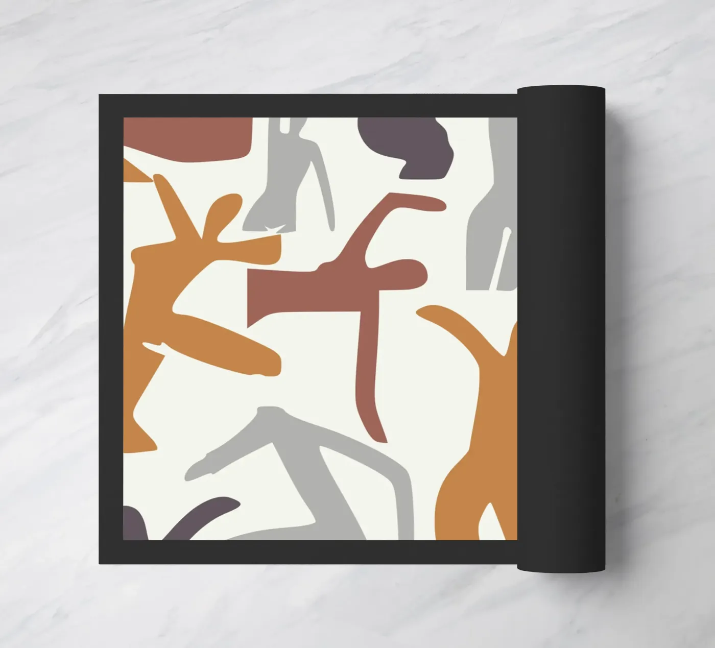 Figurative pattern doormat by Little Dean