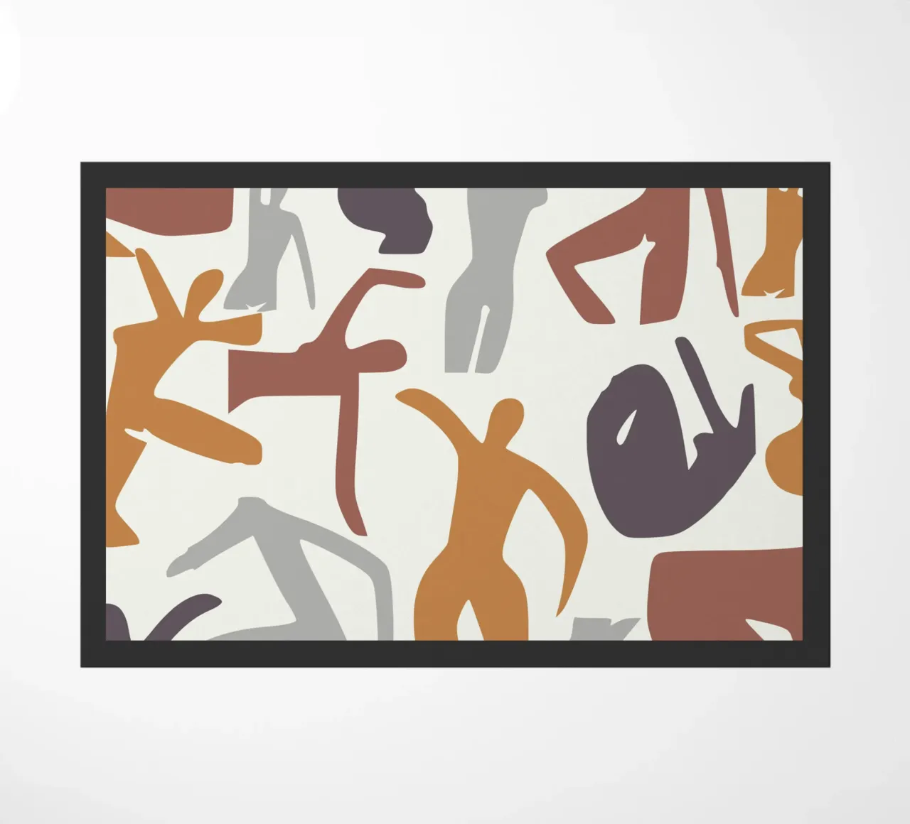 Figurative pattern doormat by Little Dean