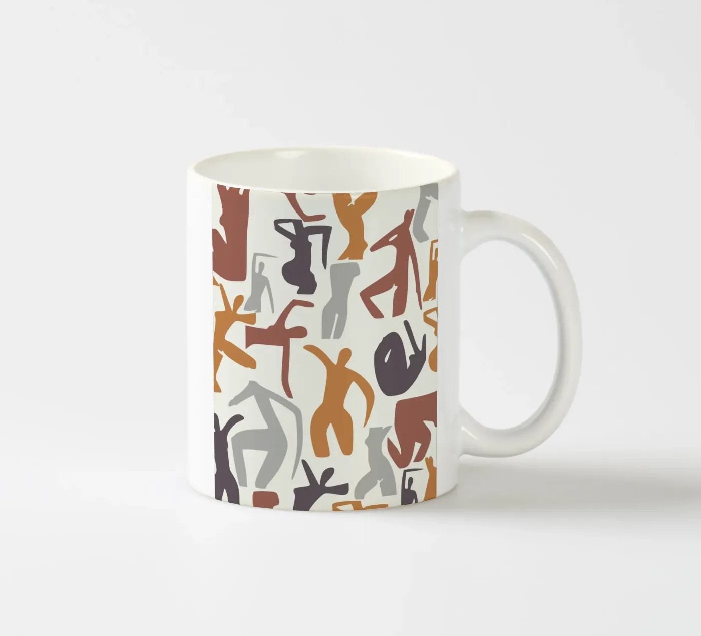 Figurative pattern ceramic mug by Little Dean
