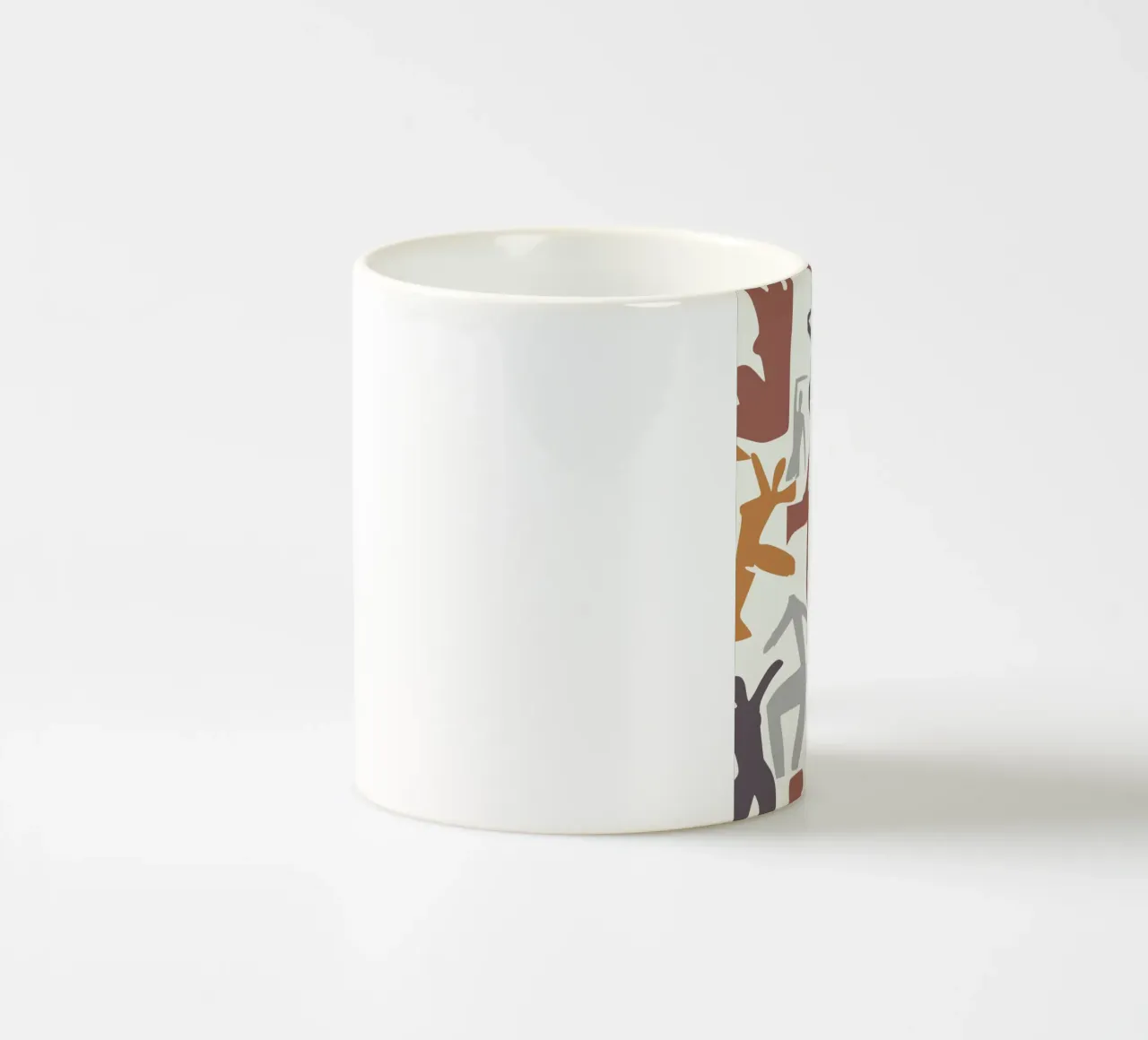 Figurative pattern ceramic mug by Little Dean