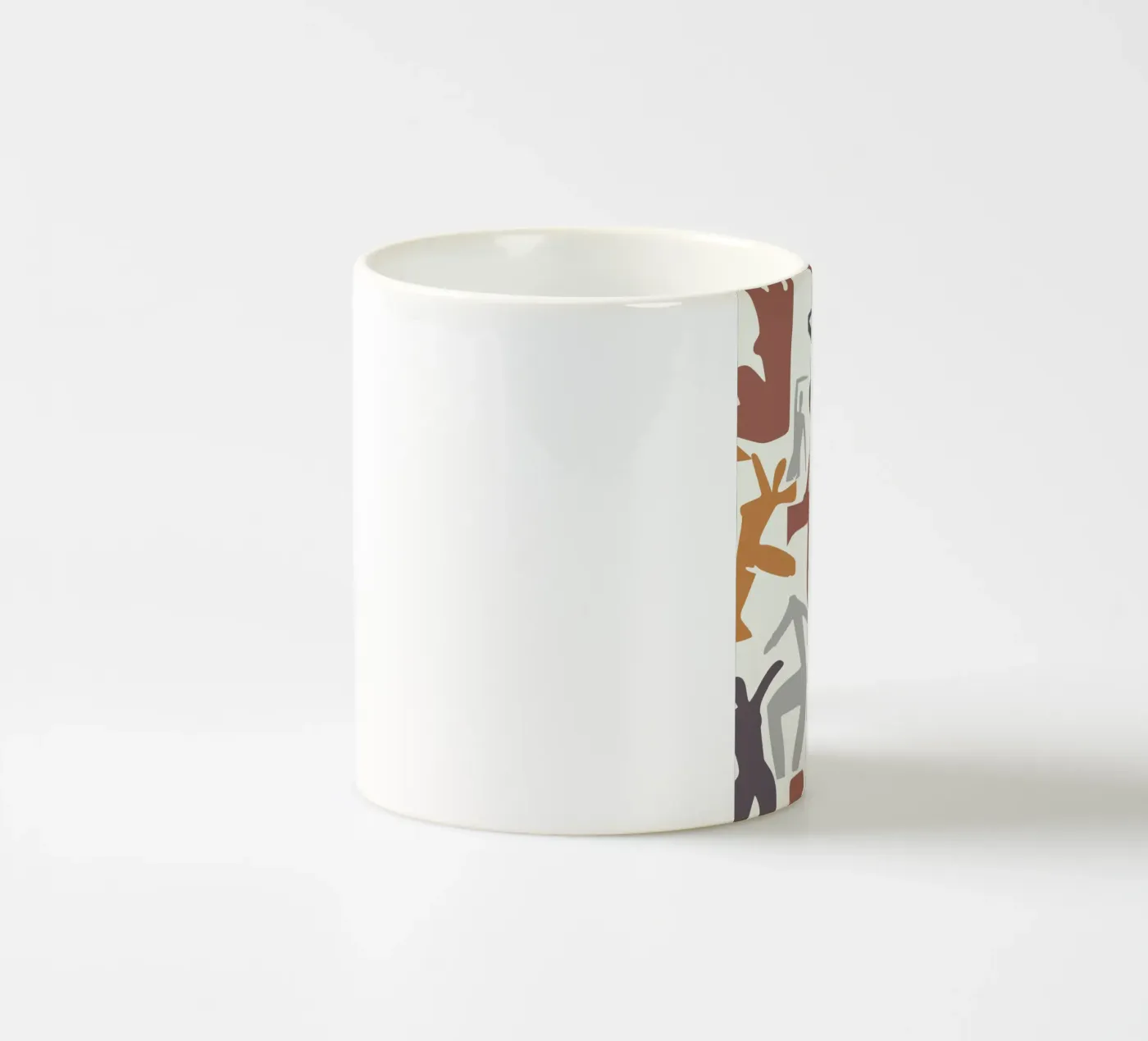 Figurative pattern ceramic mug by Little Dean