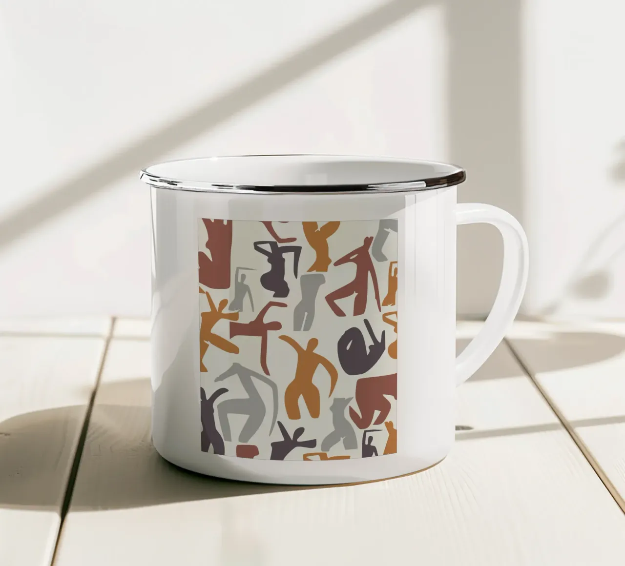 Schema figurativo tazza in smalto da Little Dean