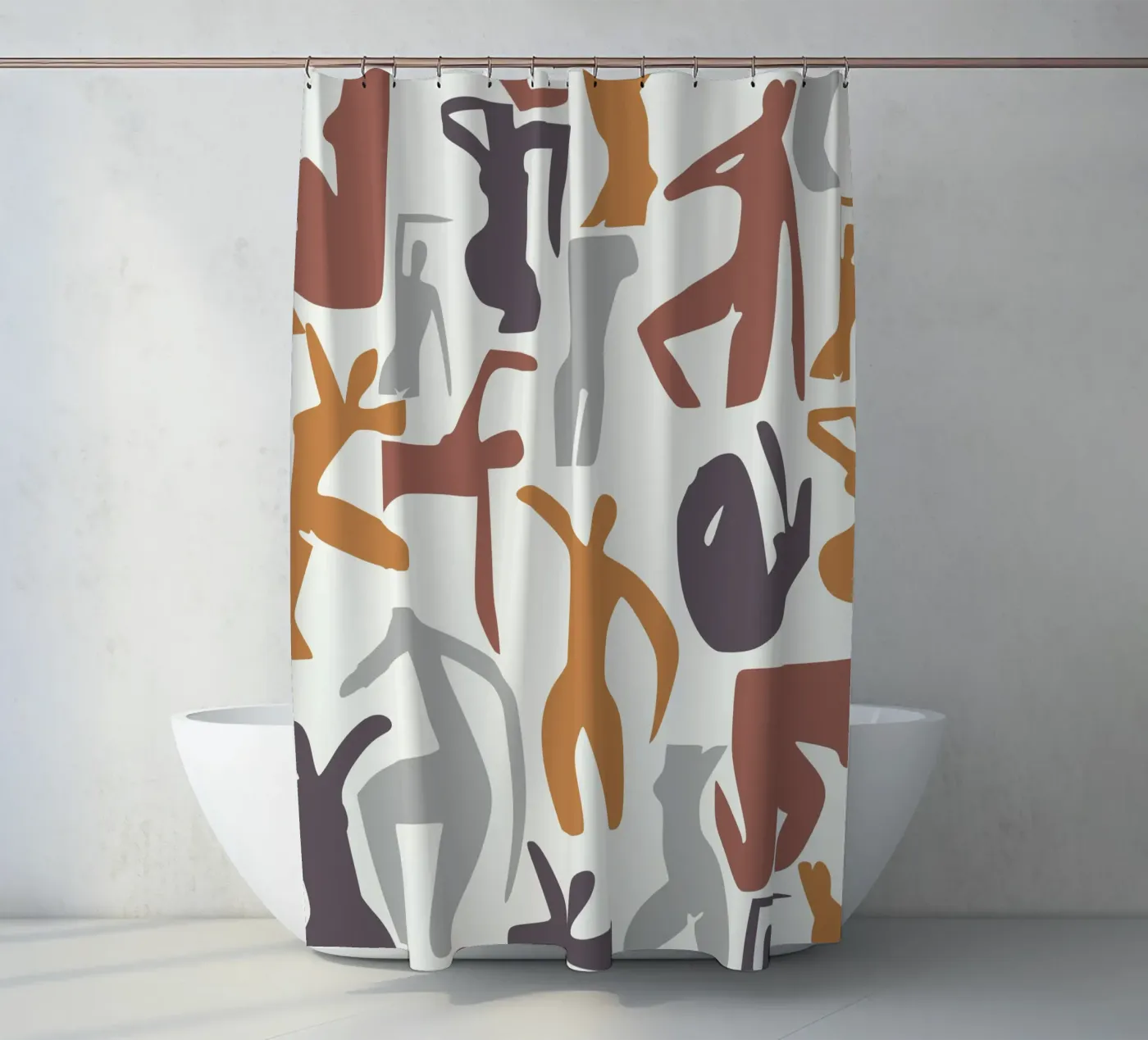 Figuratives Muster Duschvorhang von Little Dean