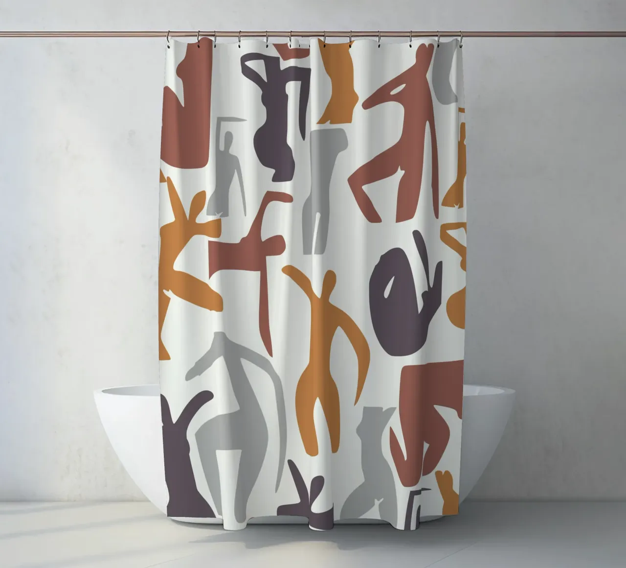Figuratives Muster Duschvorhang von Little Dean