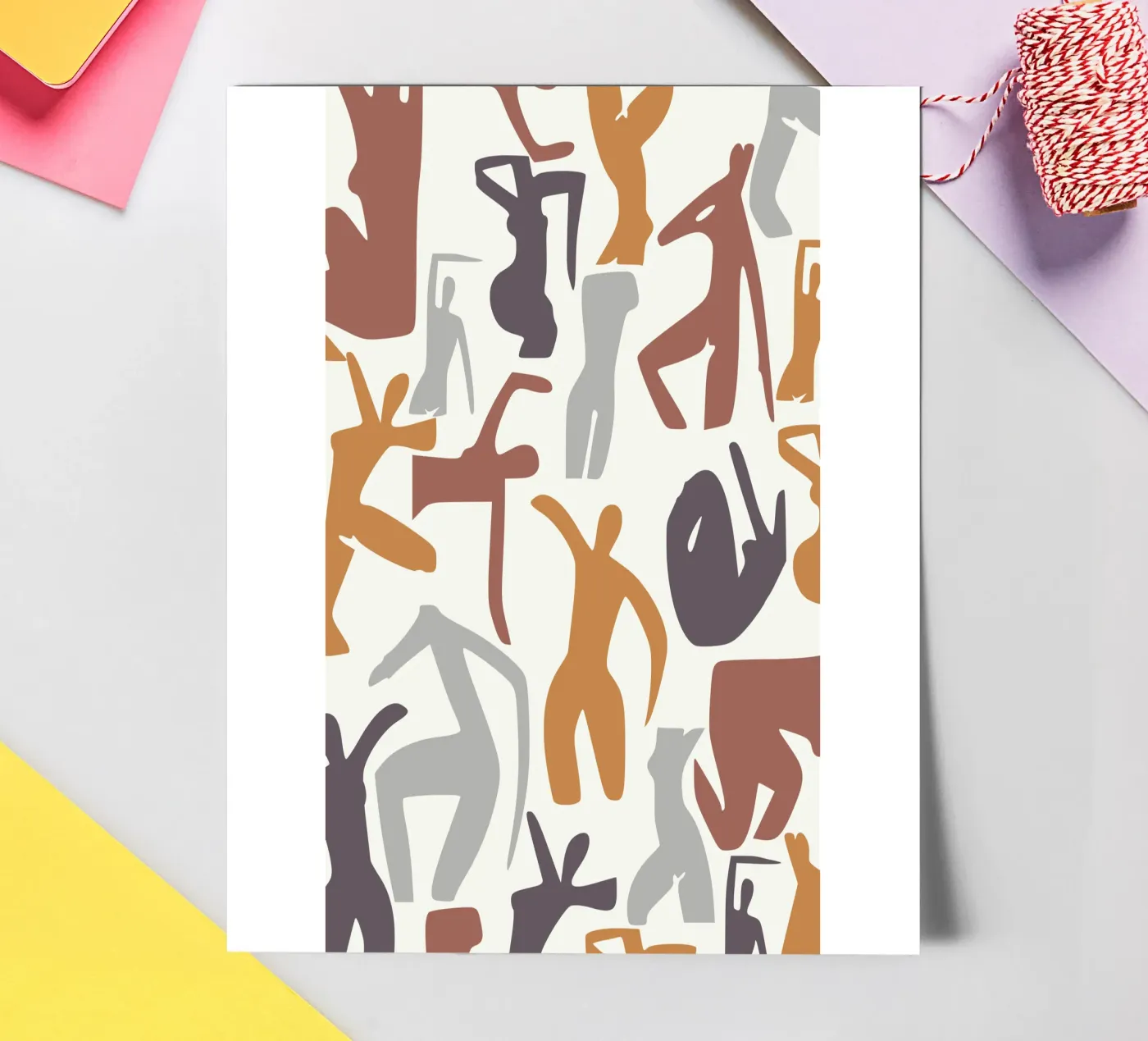 Figurative pattern stickervel van Little Dean