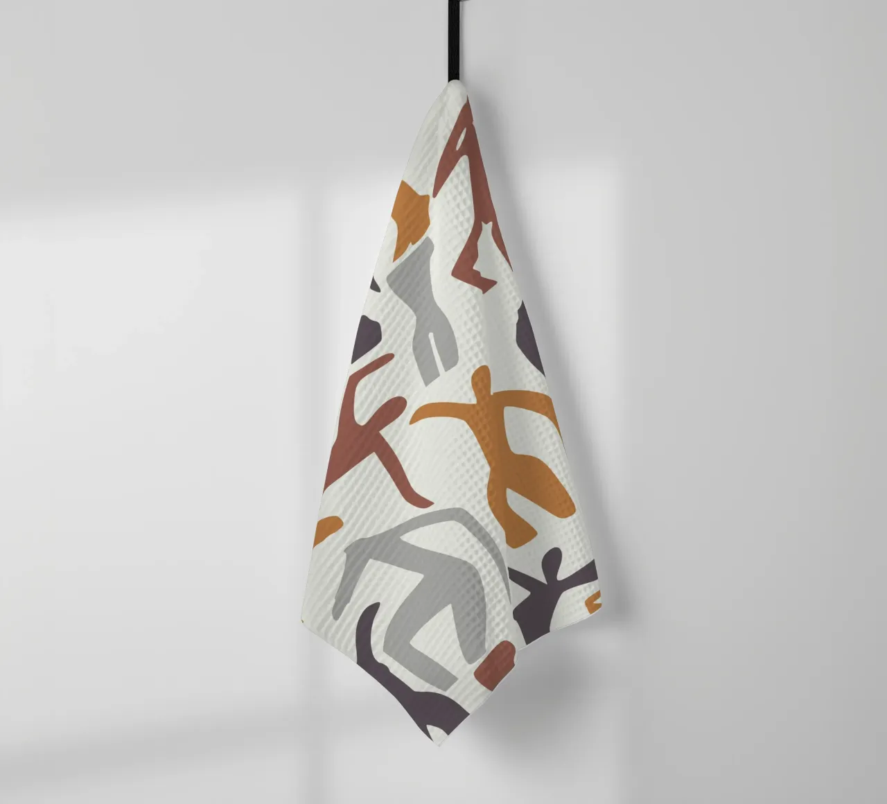 Figurative pattern tea towel by Little Dean