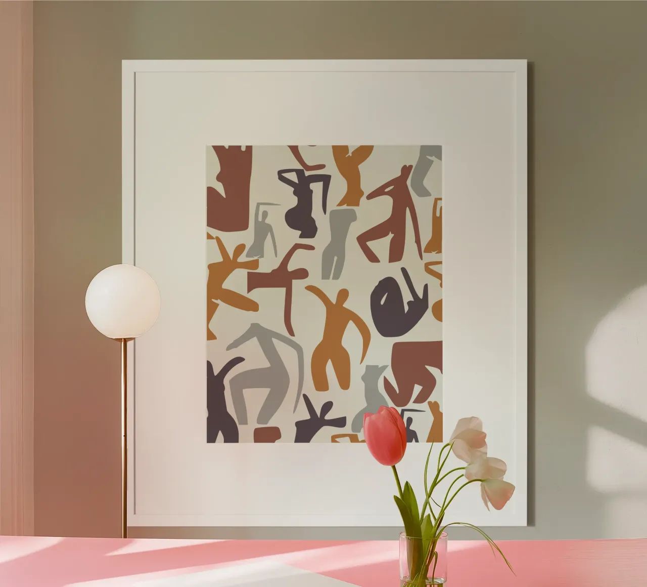 Figurative pattern poster by Little Dean