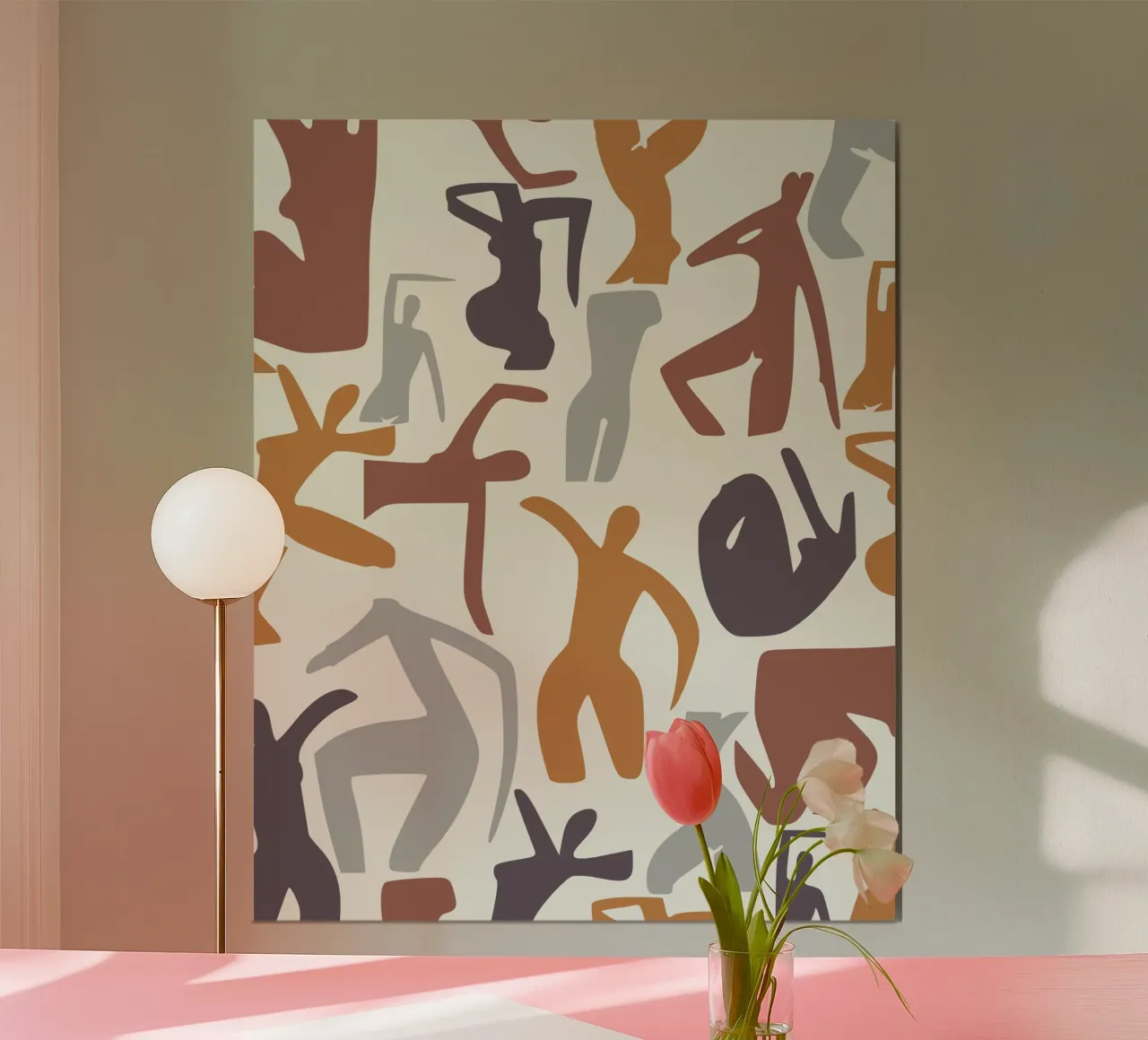Figurative pattern poster by Little Dean