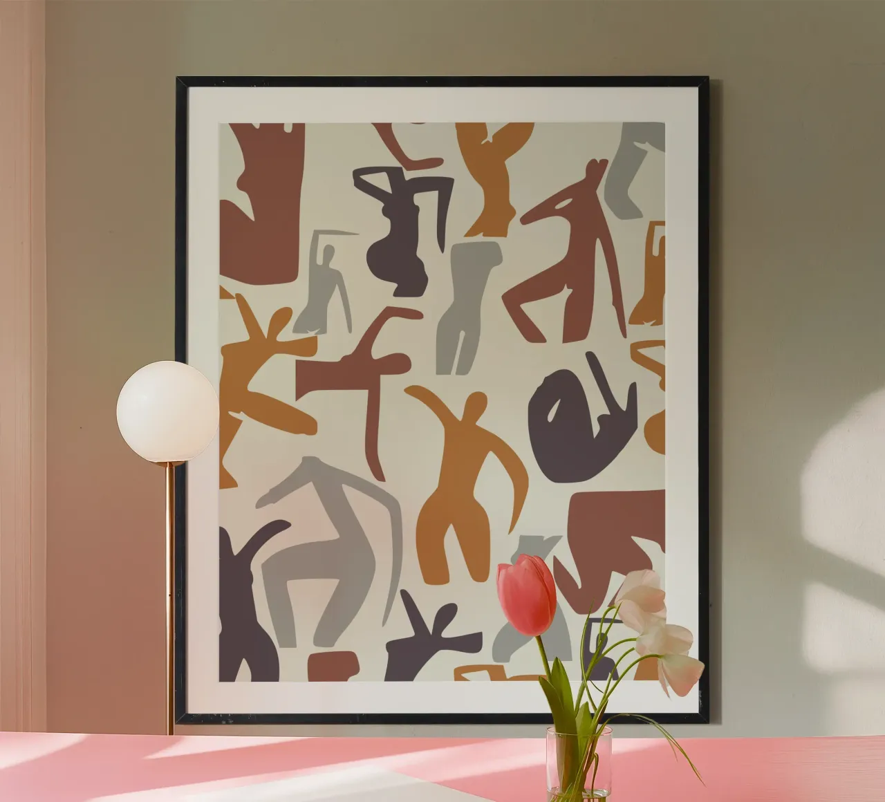 Figurative pattern poster by Little Dean