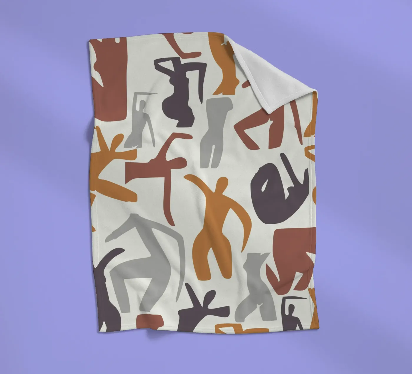 Figurative pattern fleece blanket by Little Dean