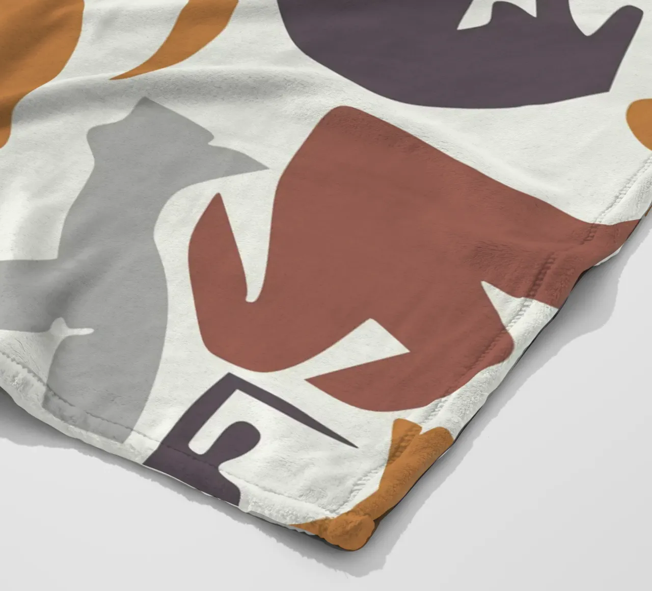 Figurative pattern fleece blanket by Little Dean