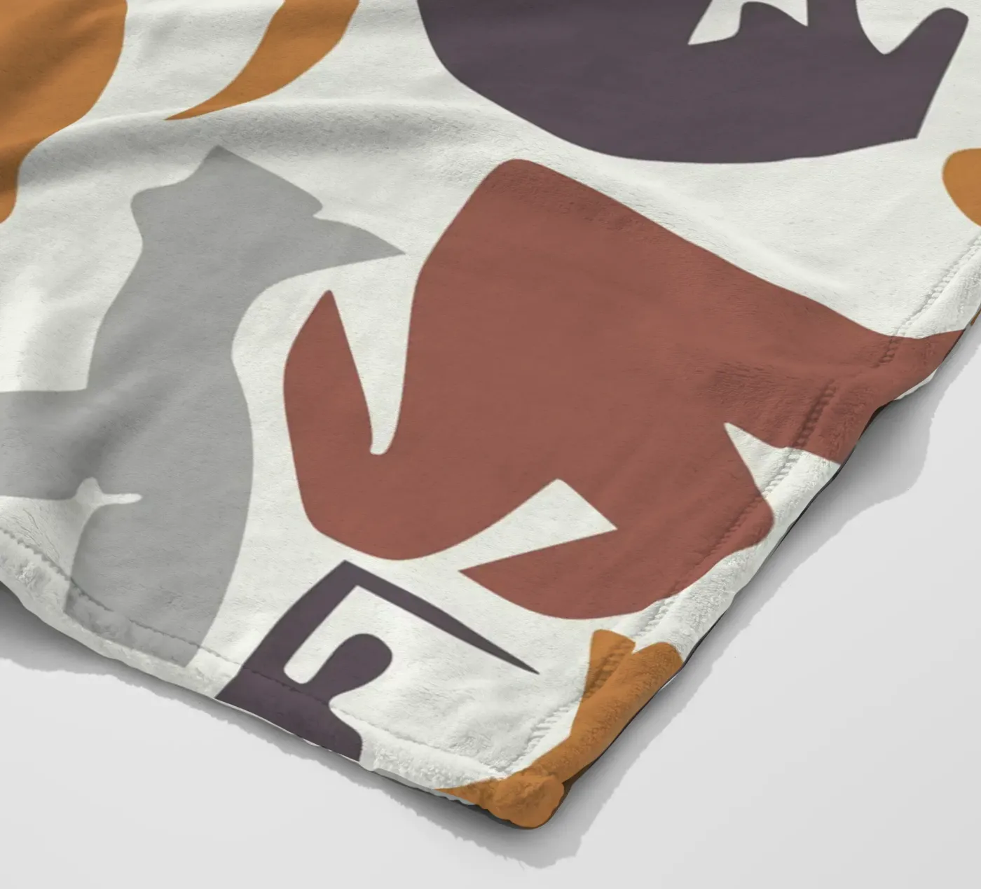 Figurative pattern fleece blanket by Little Dean