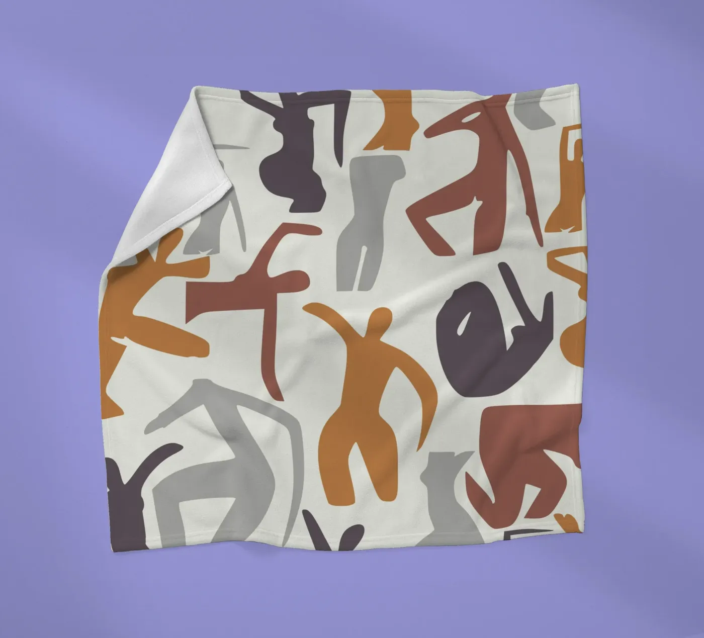 Figurative pattern fleece blanket by Little Dean