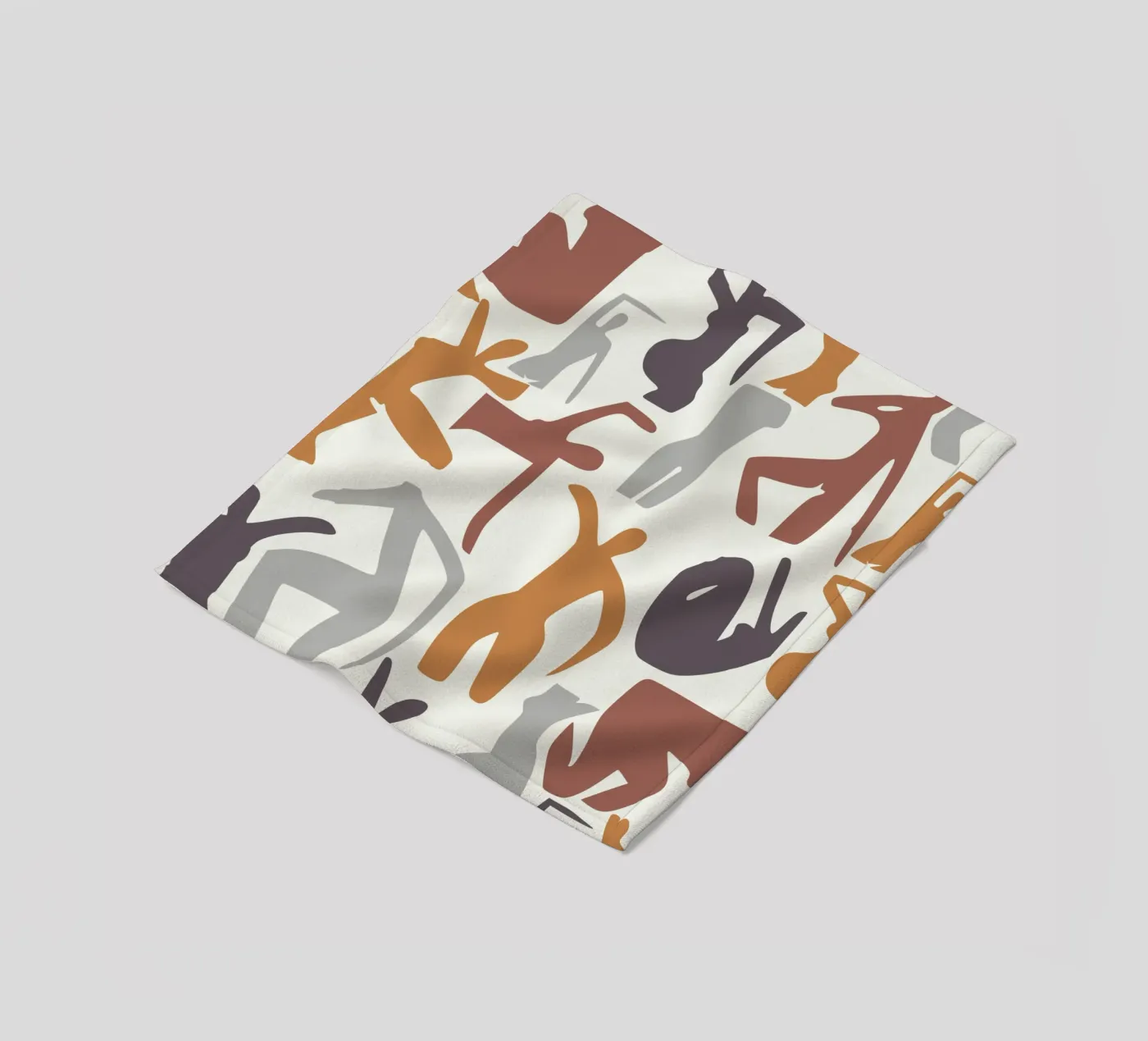 Figurative pattern fleece blanket by Little Dean