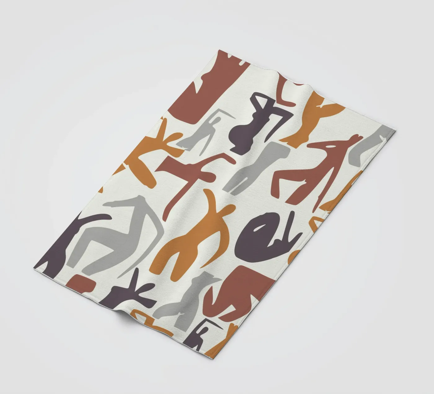 Figurative pattern fleece blanket by Little Dean