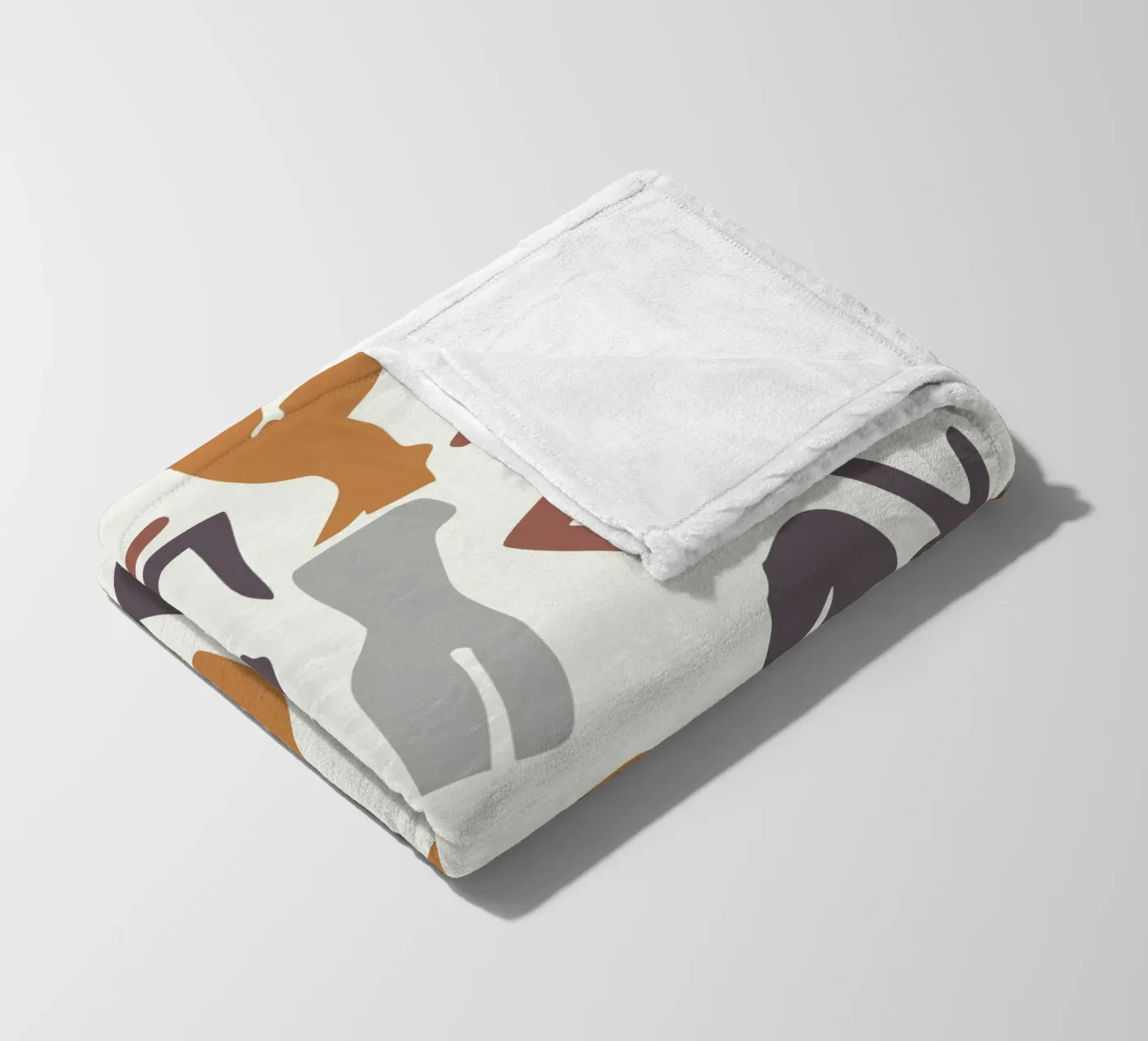 Figurative pattern fleece blanket by Little Dean