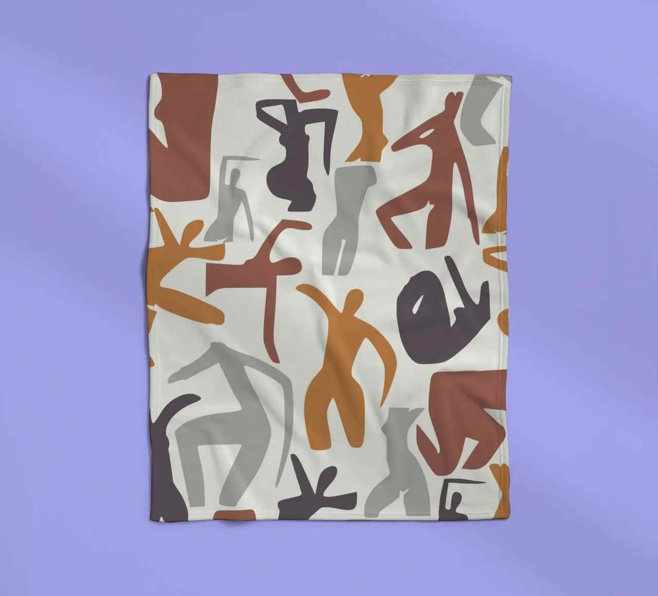 Figurative pattern fleece blanket by Little Dean