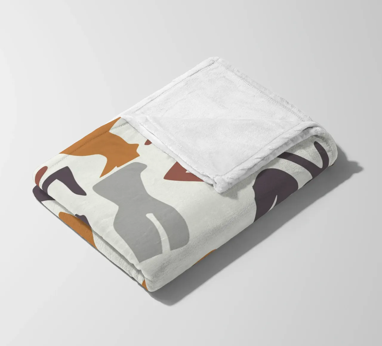 Figurative pattern fleece blanket by Little Dean