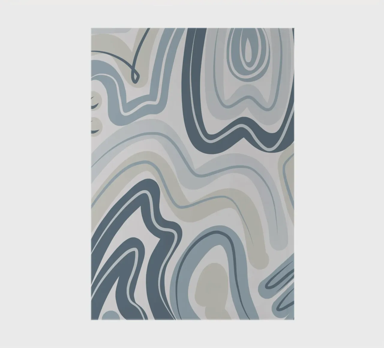 Muted blue pattern notebook by Little Dean