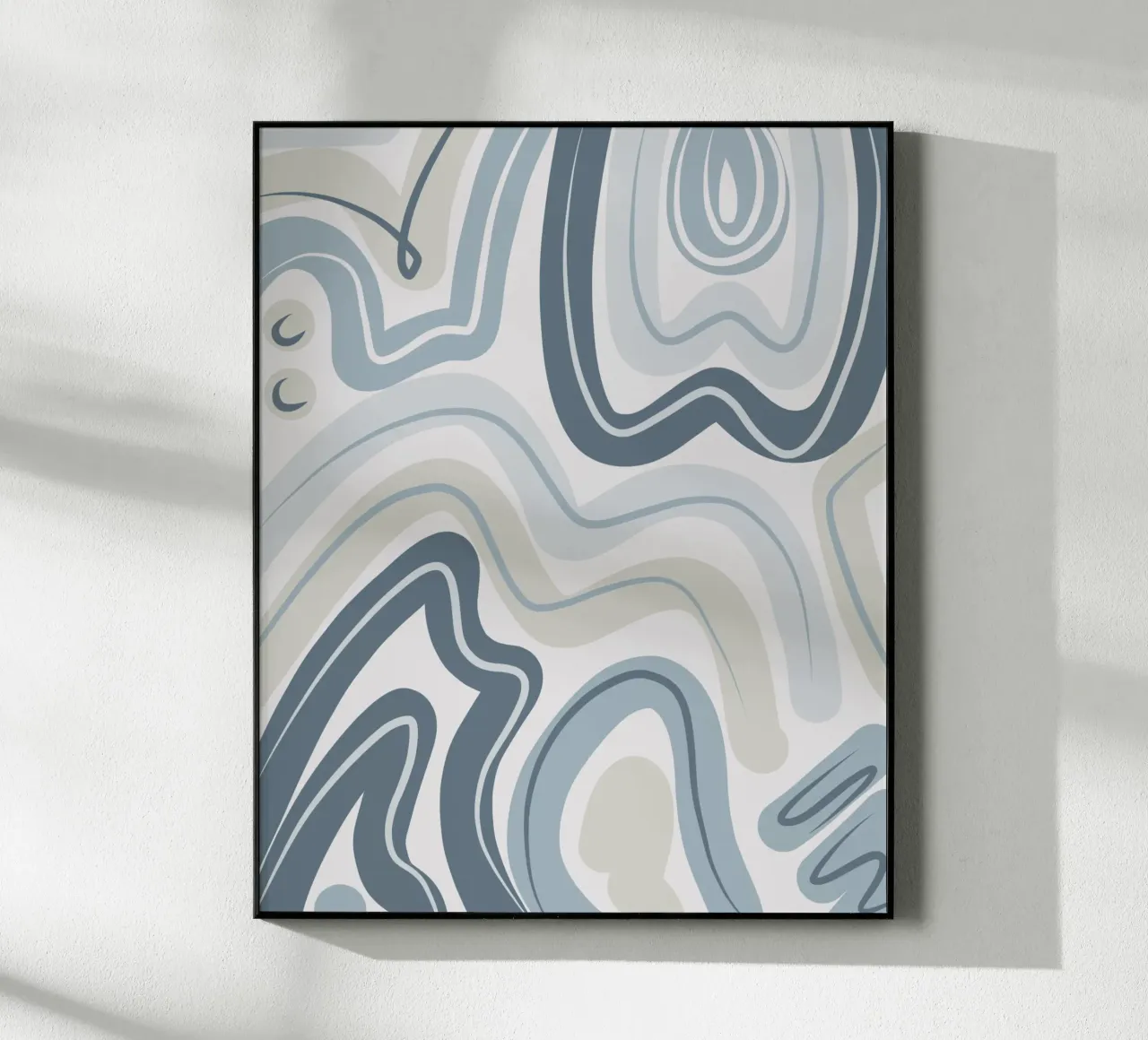 Motif bleu atténué plexiglas de Little Dean