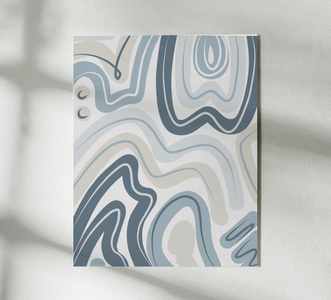 Motif bleu atténué plexiglas de Little Dean