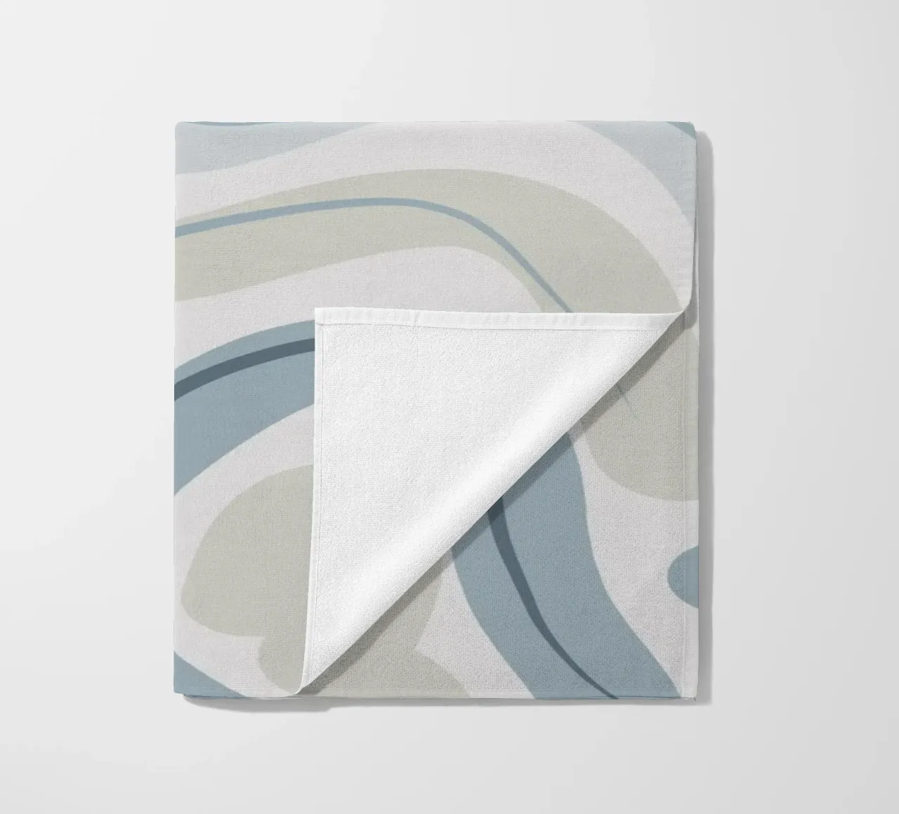 Muted blue pattern telo mare da Little Dean