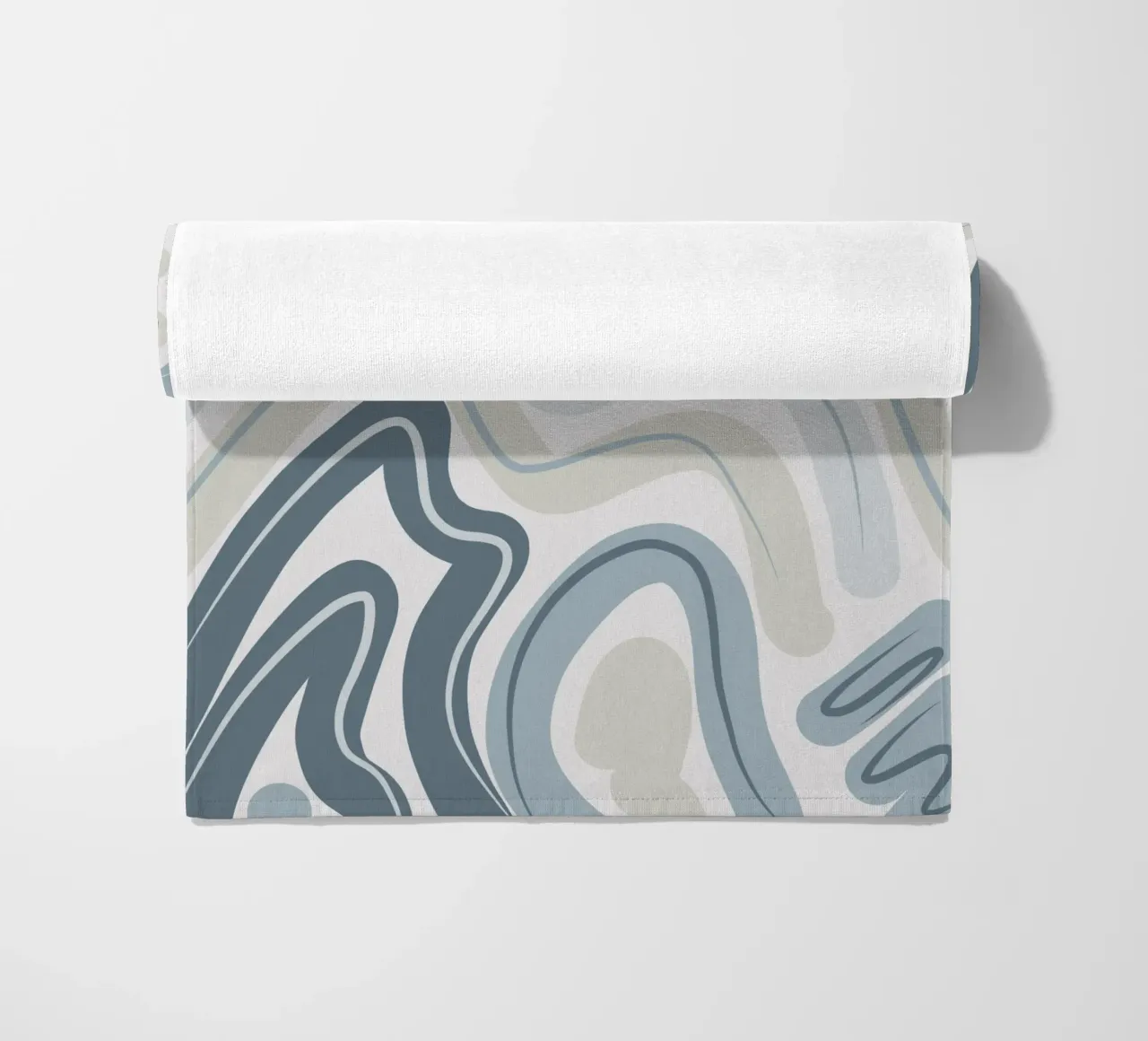 Muted blue pattern telo mare da Little Dean