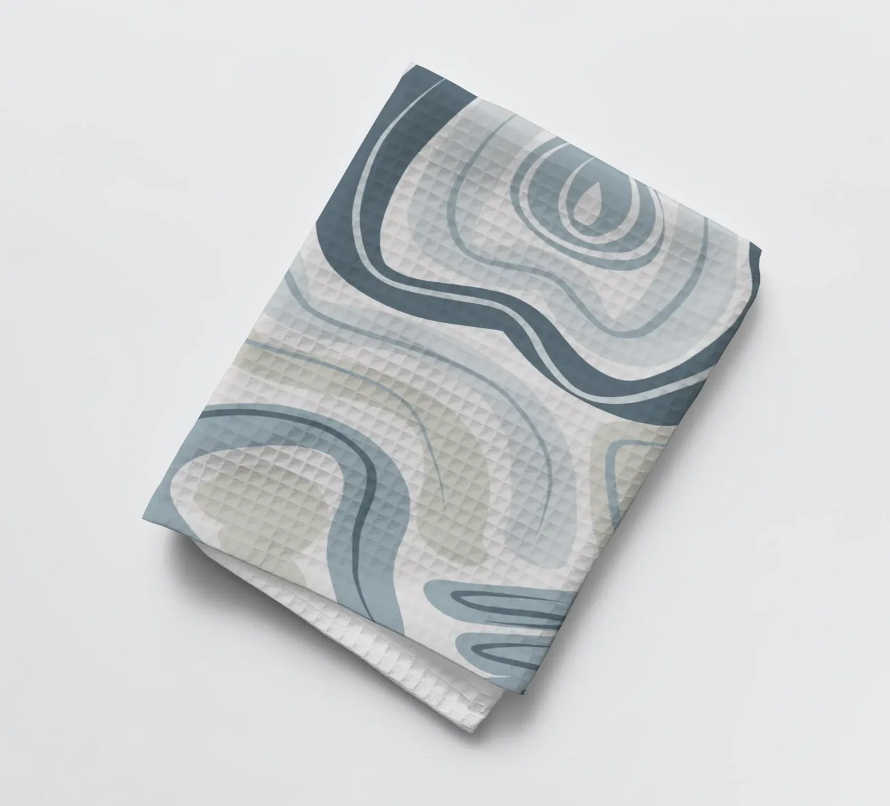 Motif bleu atténué torchon de Little Dean