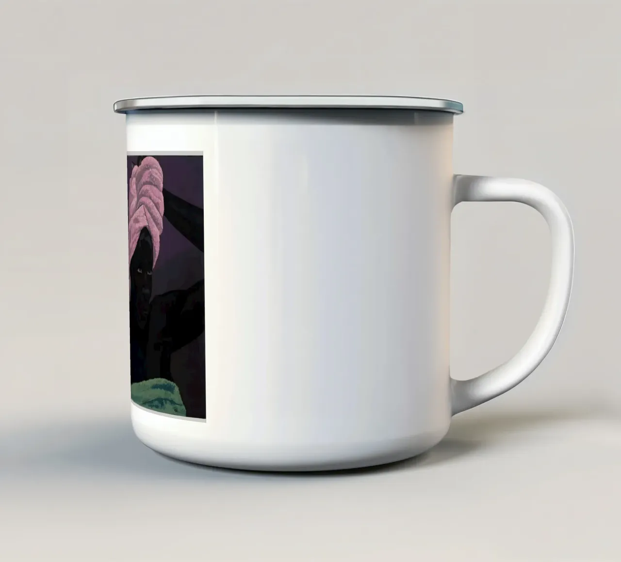 Fuori i bagnanti tazza in smalto da carol shop