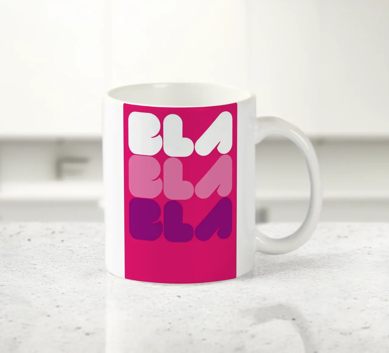 Bla Bla Bla 02 tazza in ceramica da Art Fart