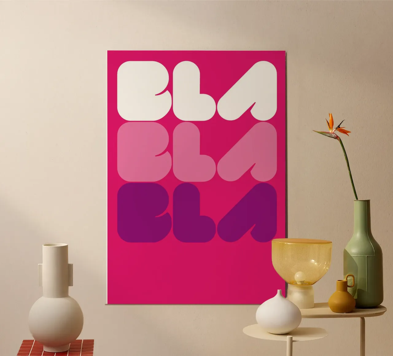 Bla Bla Bla 02 alluminio dibond da Art Fart