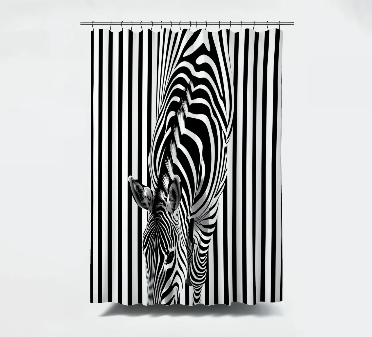 Zebra crossing shower curtain by Autofocus
