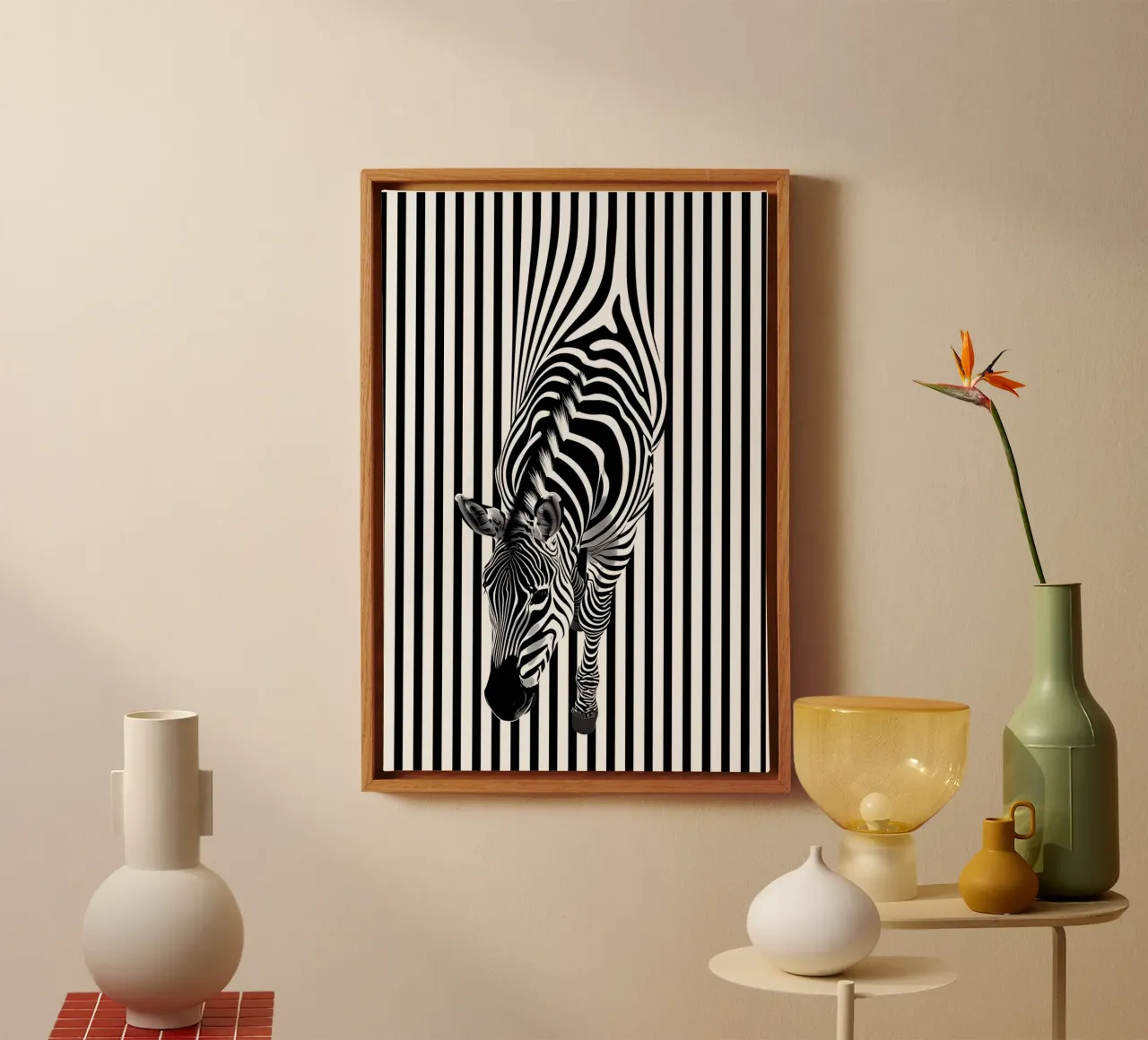 Attraversamento a zebre tela con Cornice a cassetta da Autofocus
