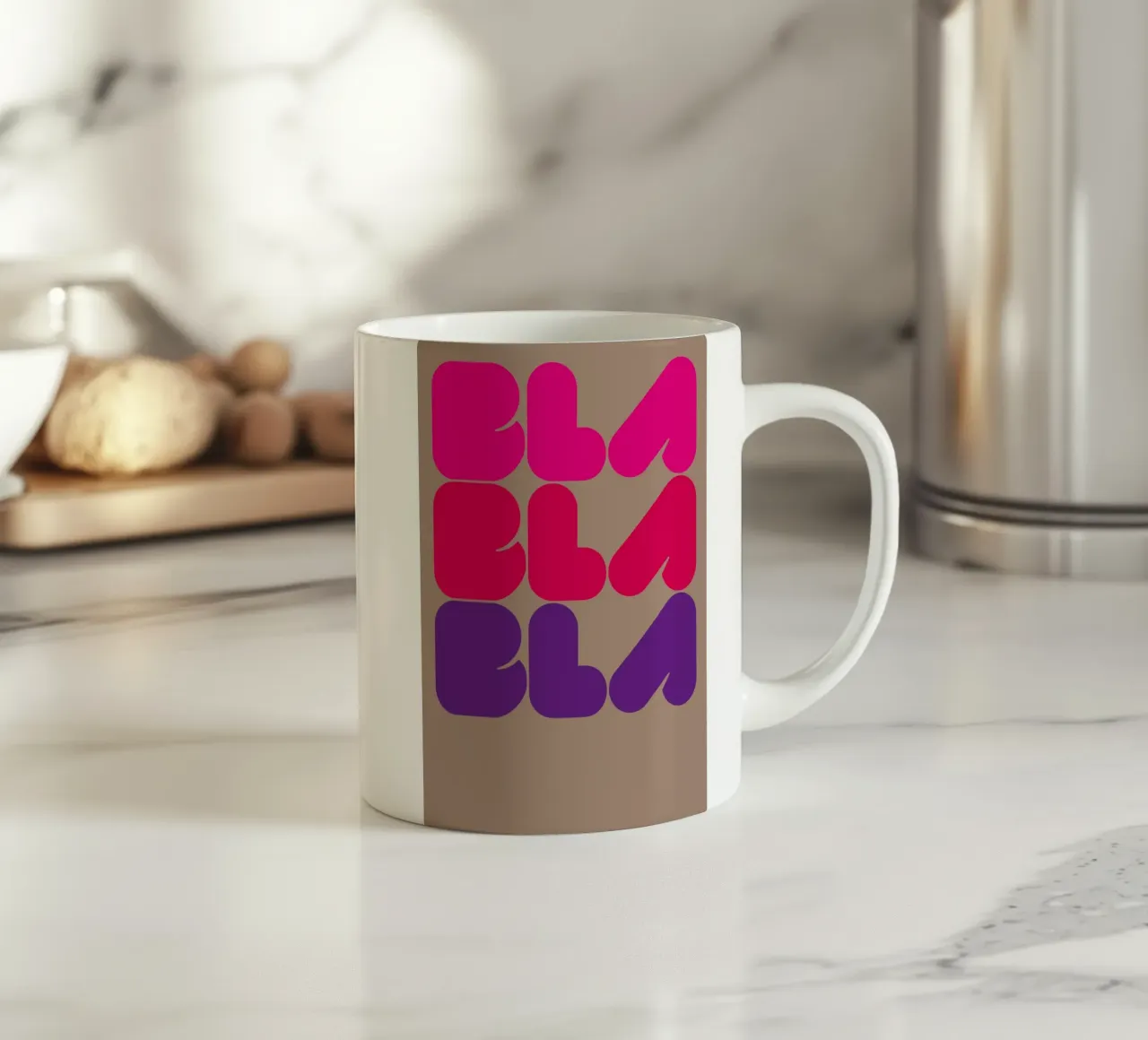 Bla Bla Bla 03 tazza in ceramica da Art Fart