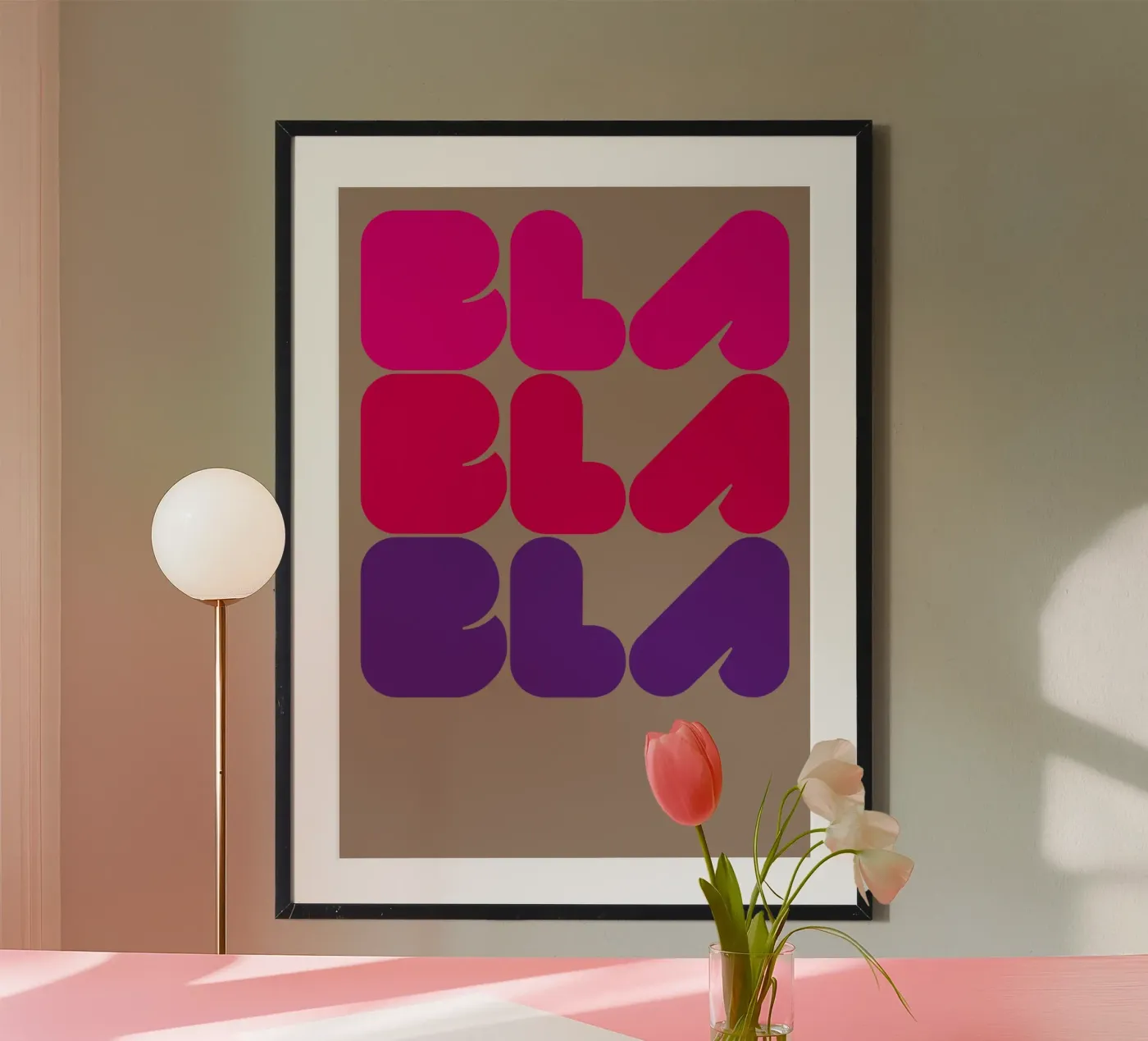 Bla Bla Bla 03 poster da Art Fart