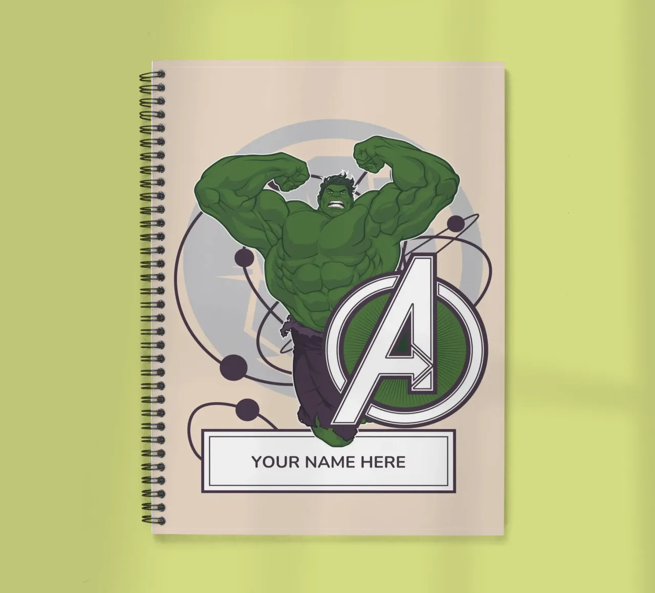 Hulk - Notebook diario ad anelli da MARVEL Designs by JUNIQE