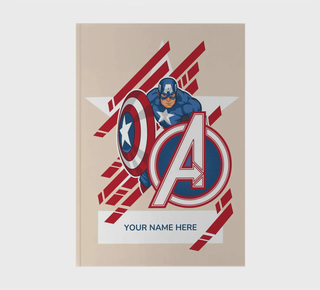 Captain America - Notebook notitieboek van MARVEL Designs by JUNIQE