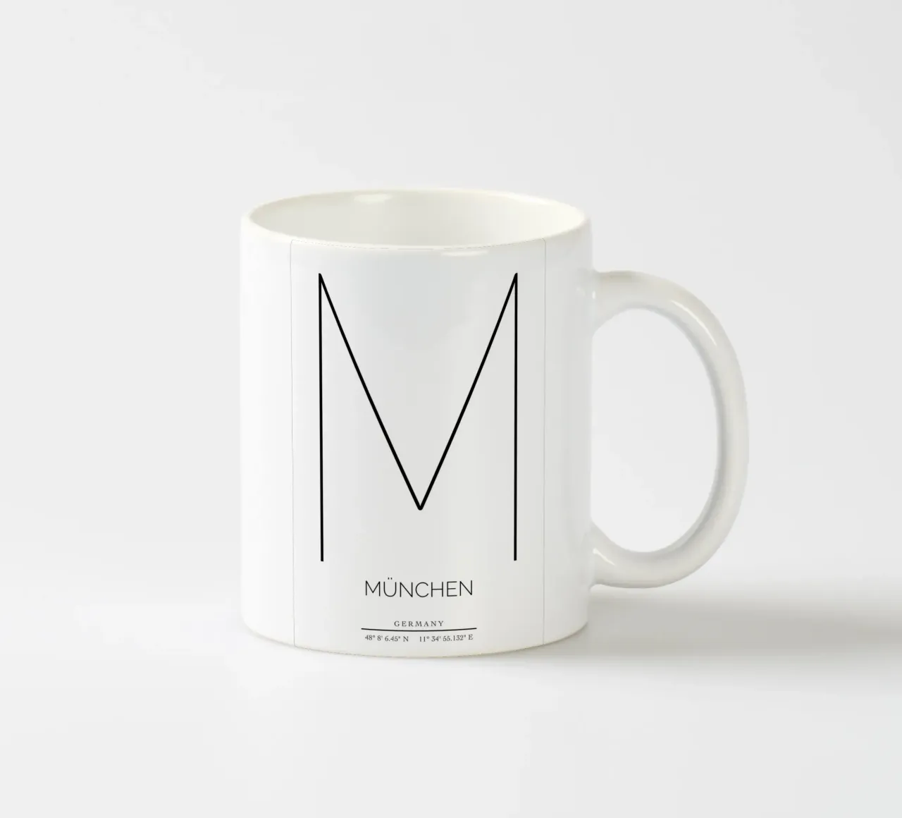 MÜNCHEN -  white tazza in ceramica da CityLights