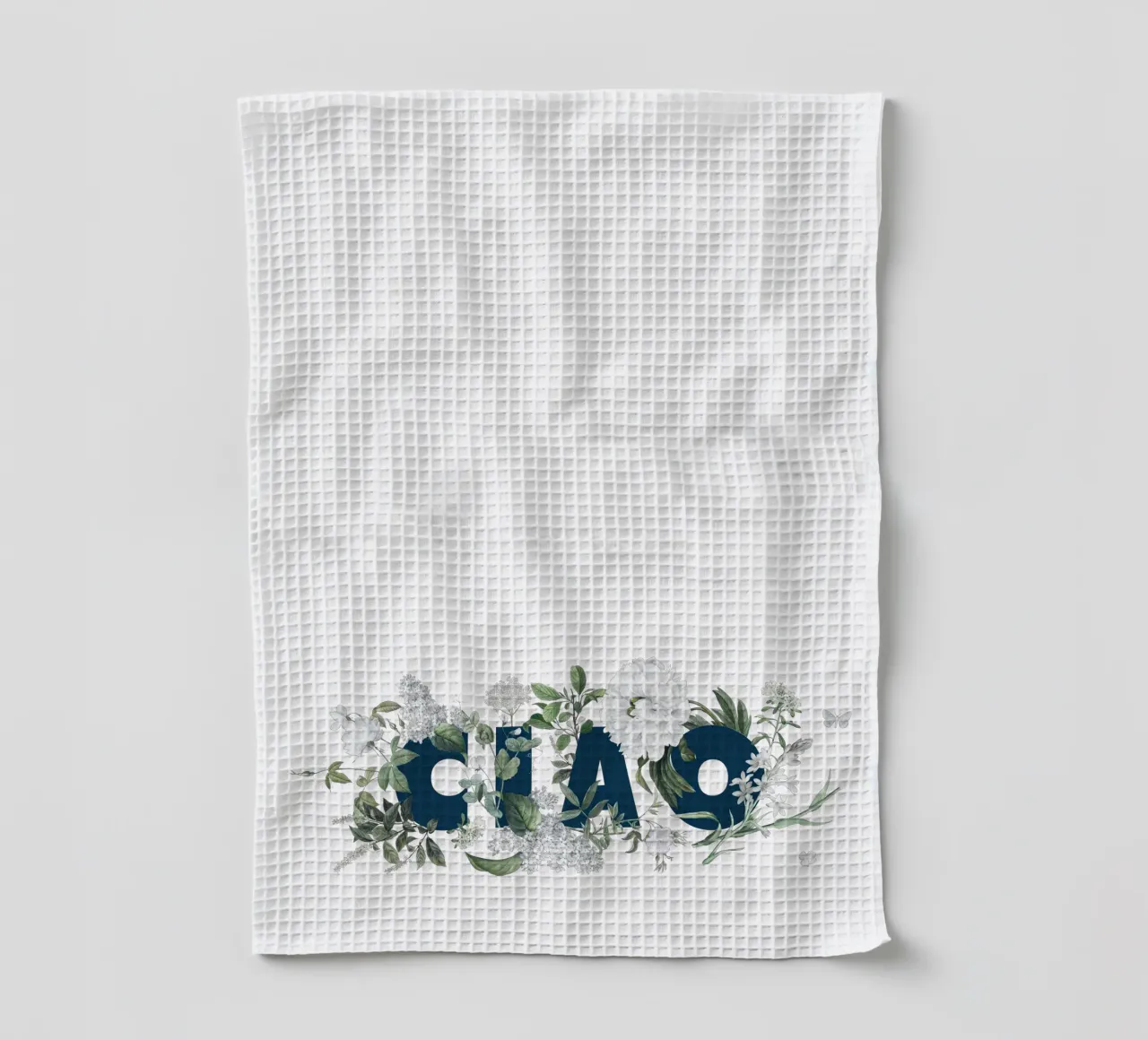 Ciao Fleurs & Insectes Bleu Blanc torchon de Studio Frances M