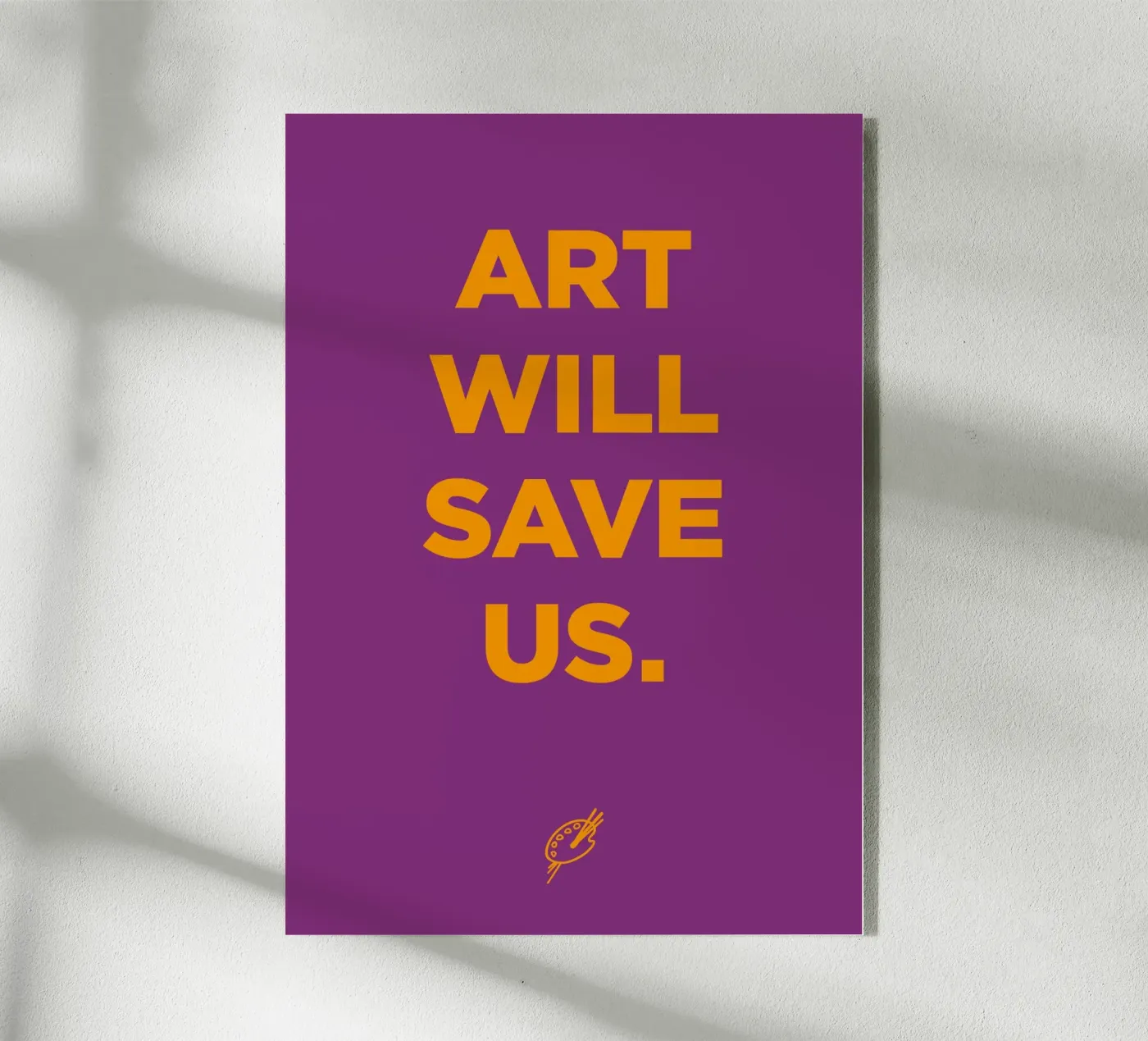 Art will save us. acryl van Art Fart